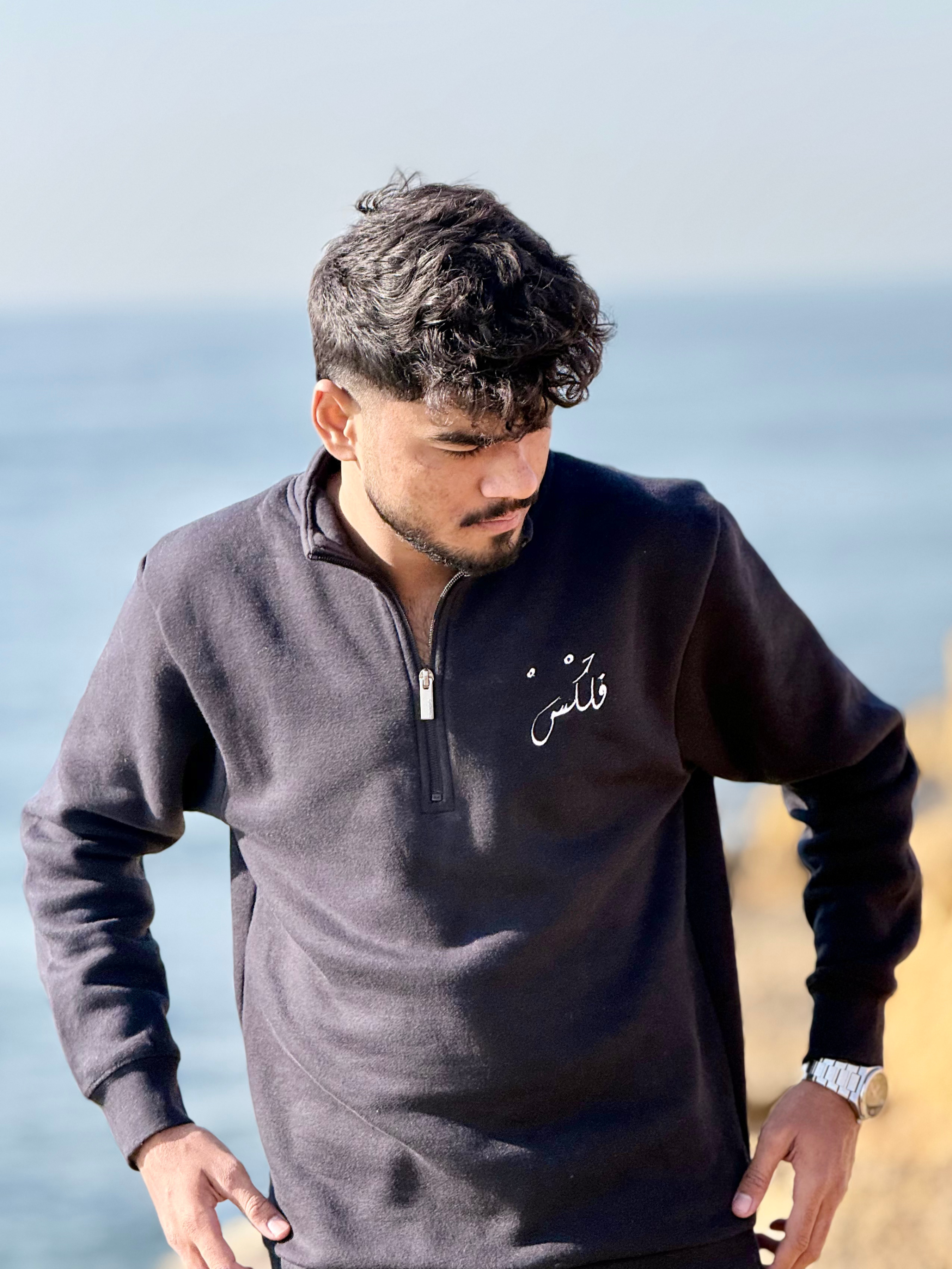 Flux Quarter-Zip Embroidered Fleece